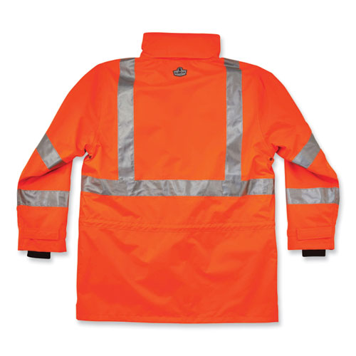 Glowear 8385 Class 3 Hi-vis 4-in-1 Jacket, Small, Orange, Ships In 1-3 Business Days