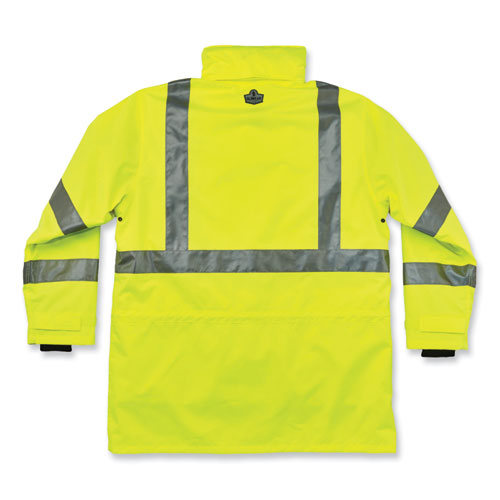 Glowear 8385 Class 3 Hi-vis 4-in-1 Jacket, Small, Lime, Ships In 1-3 Business Days