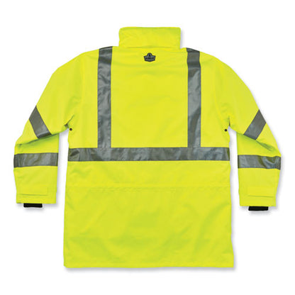 Glowear 8385 Class 3 Hi-vis 4-in-1 Jacket, X-large, Lime, Ships In 1-3 Business Days