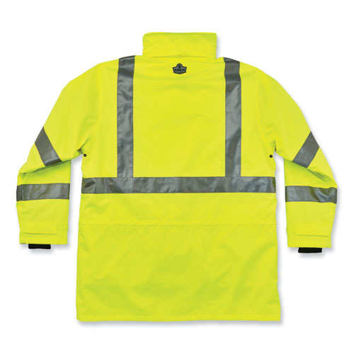 Glowear 8385 Class 3 Hi-vis 4-in-1 Jacket, 2x-large, Lime, Ships In 1-3 Business Days