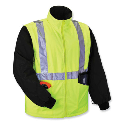 Glowear 8385 Class 3 Hi-vis 4-in-1 Jacket, 4x-large, Lime, Ships In 1-3 Business Days