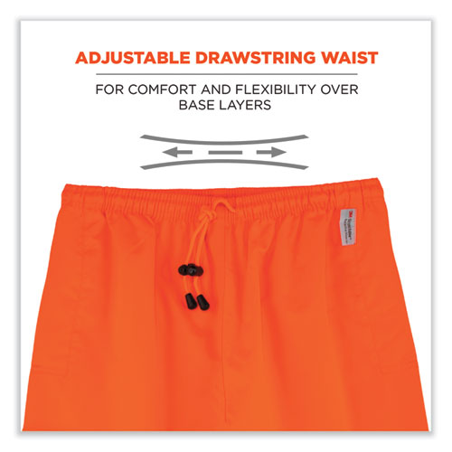 Glowear 8915 Class E Hi-vis Rain Pants, Small, Orange, Ships In 1-3 Business Days