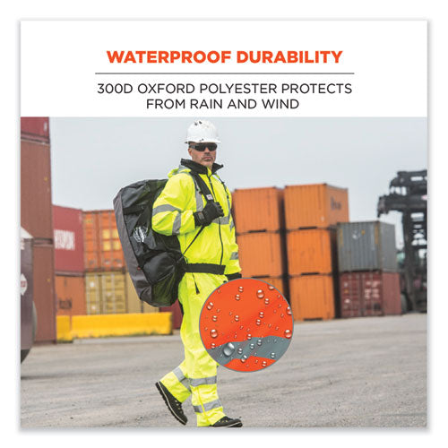 Glowear 8915 Class E Hi-vis Rain Pants, Large, Orange, Ships In 1-3 Business Days