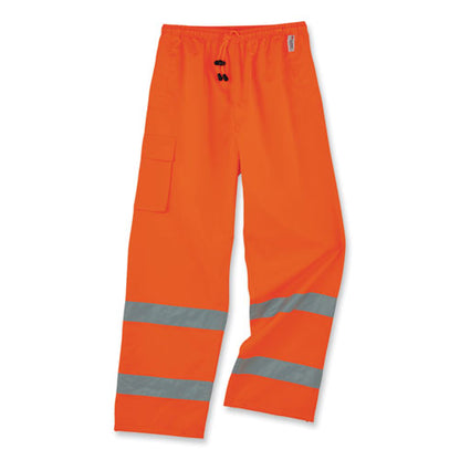 Glowear 8915 Class E Hi-vis Rain Pants, 5x-large, Orange, Ships In 1-3 Business Days