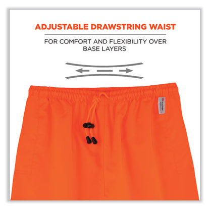 Glowear 8915 Class E Hi-vis Rain Pants, 5x-large, Orange, Ships In 1-3 Business Days