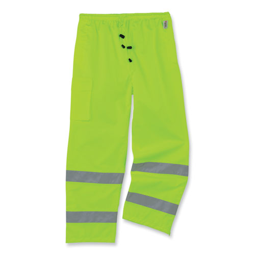 Glowear 8915 Class E Hi-vis Rain Pants, 2x-large, Lime, Ships In 1-3 Business Days