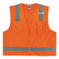 Glowear 8249z-s Single Size Class 2 Economy Surveyors Zipper Vest, Polyester, 3x-large, Orange, Ships In 1-3 Business Days
