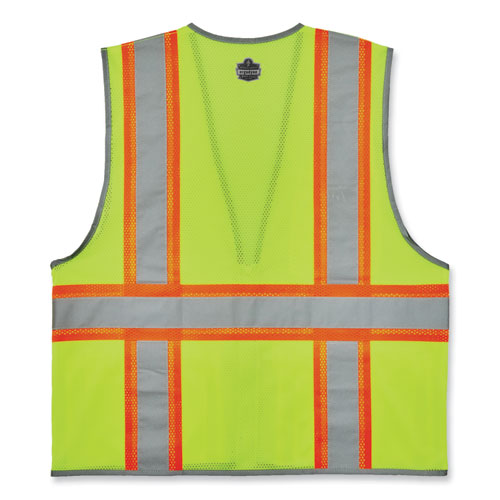 Glowear 8246z-s Single Size Class 2 Two-tone Mesh Vest, Polyester, Small, Lime, Ships In 1-3 Business Days