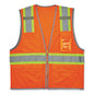Glowear 8246z-s Single Size Class 2 Two-tone Mesh Vest, Polyester, Medium, Orange, Ships In 1-3 Business Days