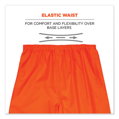Glowear 8916 Class E Lightweight Hi-vis Rain Pants, X-large, Orange, Ships In 1-3 Business Days