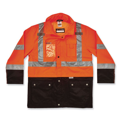 Glowear 8386 Class 3 Hi-vis Outer Shell Jacket, Polyester, 5x-large, Orange, Ships In 1-3 Business Days
