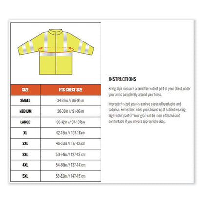 Glowear 8386 Class 3 Hi-vis Outer Shell Jacket, Polyester, 5x-large, Orange, Ships In 1-3 Business Days