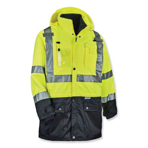 Glowear 8388 Class 3/2 Hi-vis Thermal Jacket Kit, 3x-large, Lime, Ships In 1-3 Business Days