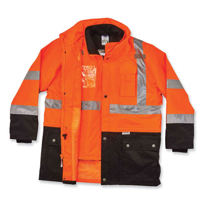 Glowear 8388 Class 3/2 Hi-vis Thermal Jacket Kit, Large, Orange, Ships In 1-3 Business Days