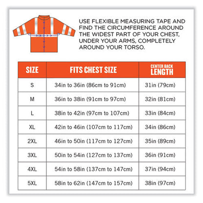 Glowear 8384 Class 3 Hi-vis Quilted Thermal Parka, Medium, Orange, Ships In 1-3 Business Days
