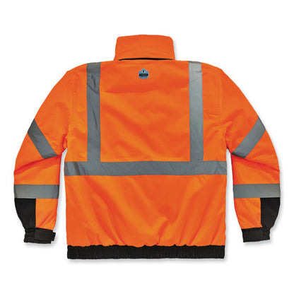 Glowear 8381 Class 3 Hi-vis 4-in-1 Quilted Bomber Jacket, Orange, Large, Ships In 1-3 Business Days