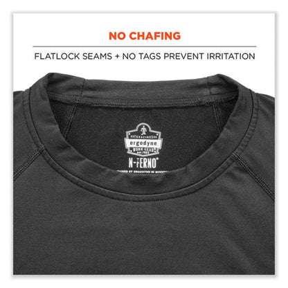 N-ferno 6435 Midweight Long Sleeve Base Layer Shirt, Medium, Black, Ships In 1-3 Business Days