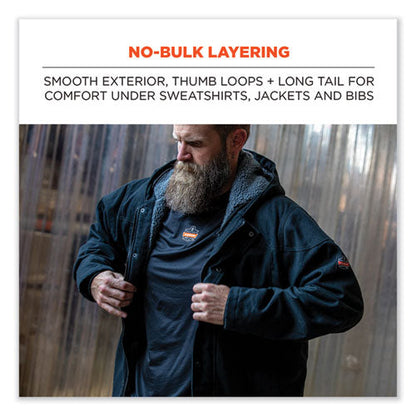 N-ferno 6435 Midweight Long Sleeve Base Layer Shirt, Large, Black, Ships In 1-3 Business Days