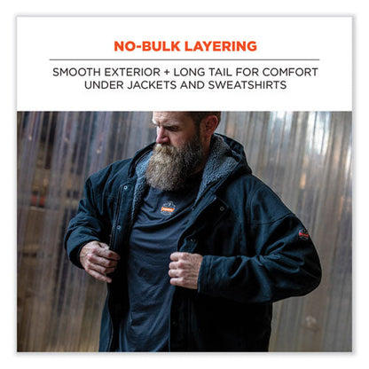 N-ferno 6436 Long Sleeve Lightweight Base Layer Shirt, 2x-large, Black, Ships In 1-3 Business Days