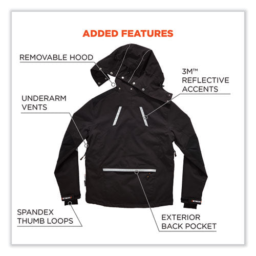 N-ferno 6466 Thermal Jacket With 500d Nylon Shell, Medium, Black, Ships In 1-3 Business Days