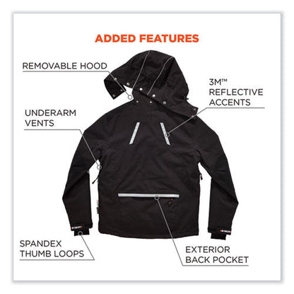 N-ferno 6466 Thermal Jacket With 500d Nylon Shell, Large, Black, Ships In 1-3 Business Days