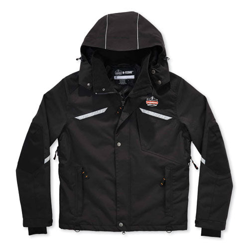 N-ferno 6466 Thermal Jacket With 500d Nylon Shell, Large, Black, Ships In 1-3 Business Days