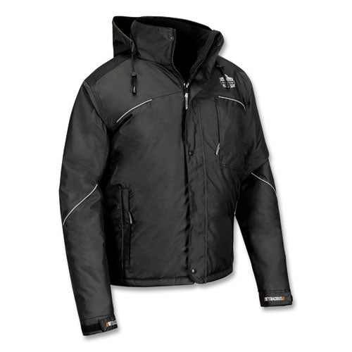 N-ferno 6467 Winter Work Jacket With 300d Polyester Shell, Small, Black, Ships In 1-3 Business Days