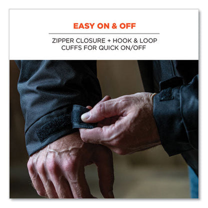 N-ferno 6467 Winter Work Jacket With 300d Polyester Shell, Small, Black, Ships In 1-3 Business Days