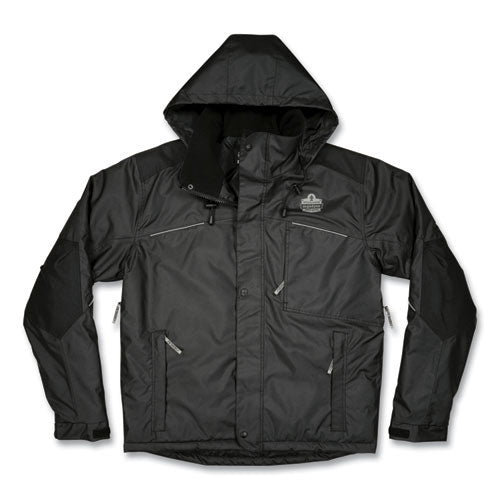N-ferno 6467 Winter Work Jacket With 300d Polyester Shell, Medium, Black, Ships In 1-3 Business Days