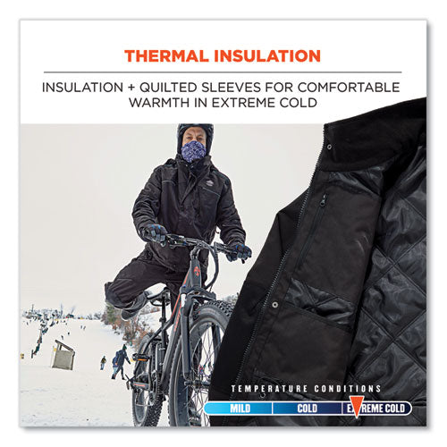 N-ferno 6467 Winter Work Jacket With 300d Polyester Shell, X-large, Black, Ships In 1-3 Business Days