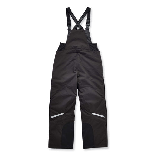 N-ferno 6471 Thermal Bibs With 500d Nylon Shell, 4x-large, Black, Ships In 1-3 Business Days