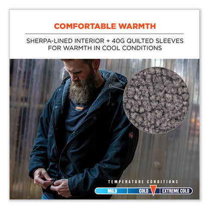 N-ferno 6468 Duck Canvas Work Jacket, Small, Black, Ships In 1-3 Business Days