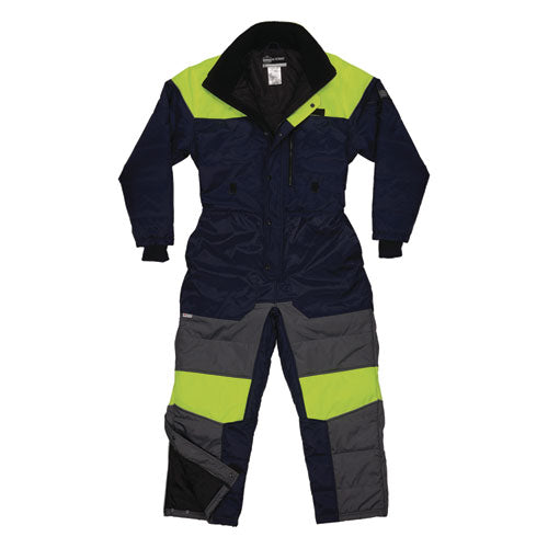 N-ferno 6475 Insulated Freezer Coverall, 3x-large, Navy, Ships In 1-3 Business Days