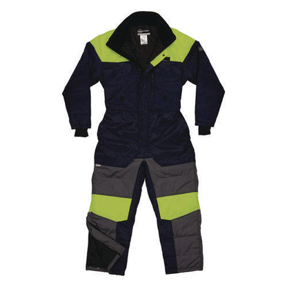 N-ferno 6475 Insulated Freezer Coverall, 5x-large, Navy, Ships In 1-3 Business Days