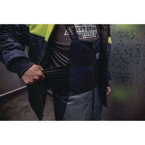 N-ferno 6477 Insulated Cooler Bib Overall, 5x-large, Navy, Ships In 1-3 Business Days