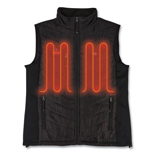 N-ferno 6495 Rechargeable Heated Vest With Batter Power Bank, Fleece/polyester, Medium, Black, Ships In 1-3 Business Days