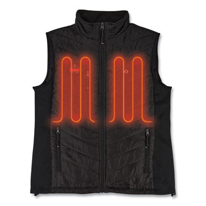 N-ferno 6495 Rechargeable Heated Vest With Batter Power Bank, Fleece/polyester, Medium, Black, Ships In 1-3 Business Days