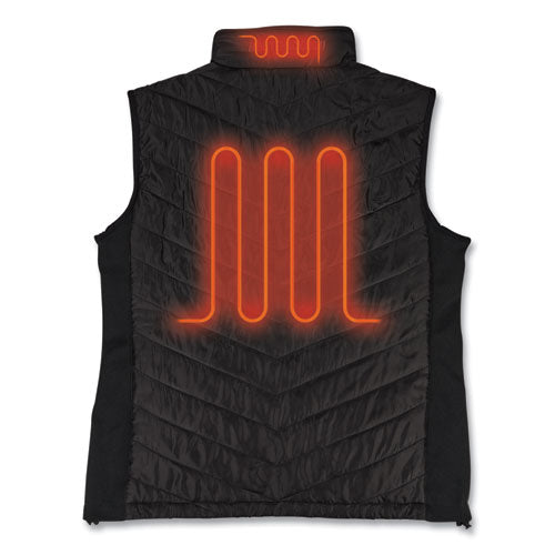 N-ferno 6495 Rechargeable Heated Vest With Batter Power Bank, Fleece/polyester, Medium, Black, Ships In 1-3 Business Days