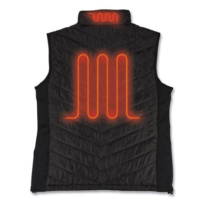 N-ferno 6495 Rechargeable Heated Vest With Battery Power Bank, Fleece/polyester, Large, Black, Ships In 1-3 Business Days