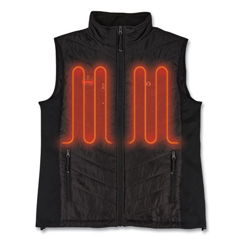 N-ferno 6495 Rechargeable Heated Vest With Battery Power Bank, Fleece/polyester, Large, Black, Ships In 1-3 Business Days