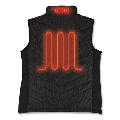 N-ferno 6495 Rechargeable Heated Vest With Battery Power Bank, Fleece/polyester, X-large, Black, Ships In 1-3 Business Days
