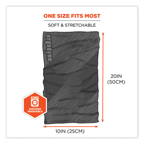 Chill-its 6484 Reflective Performance Knit Multi-band, Rayon-spandex Blend, One Size, Black, Ships In 1-3 Business Days