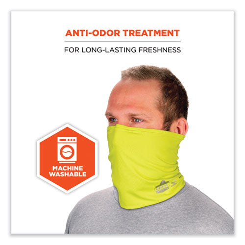 Chill-its 6489 2-layer Cooling Performance Knit Multi-band, Polyester/spandex, L/xl, Hi-vis Lime, Ships In 1-3 Business Days