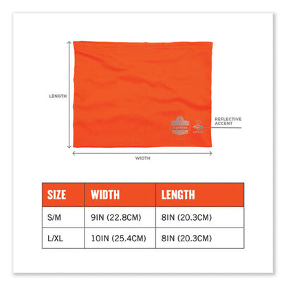 Chill-its 6489 2-layer Cooling Performance Knit Multi-band, Polyester/spandex, S/m, Hi-vis Orange, Ships In 1-3 Business Days