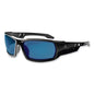 Skullerz Odin Safety Glasses, Black Nylon Impact Frame, Blue Mirror Polycarbonate Lens, Ships In 1-3 Business Days