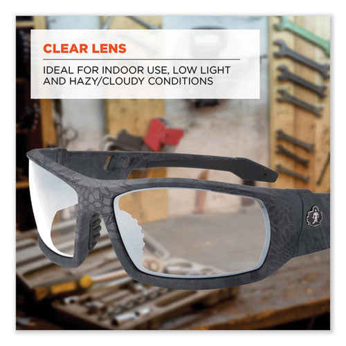 Skullerz Odin Safety Glasses, Kryptek Typhon Nylon Impact Frame, Clear Polycarbonate Lens, Ships In 1-3 Business Days
