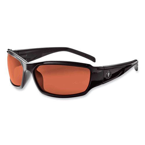 Skullerz Thor Safety Glasses, Black Nylon Impact Frame, Polarized Copper Polycarbonate Lens, Ships In 1-3 Business Days