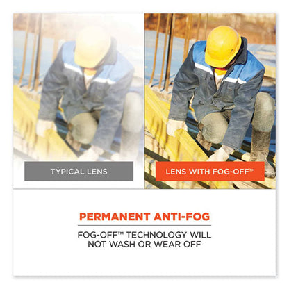 Skullerz Thor Safety Glasses, Black Nylon Impact Frame, Antifog Indoor/outdoor Polycarbonate Lens, Ships In 1-3 Business Days