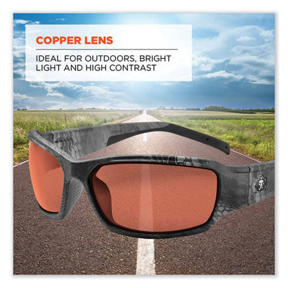 Skullerz Thor Safety Glasses, Kryptek Tyhpon Nylon Impact Frame, Copper Polycarbonate Lens, Ships In 1-3 Business Days