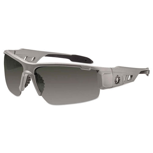 Skullerz Dagr Safety Glasses, Matte Gray Frame/smoke Lens, Nylon/polycarb, Ships In 1-3 Business Days